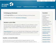 Tablet Screenshot of garbe-lexis.de